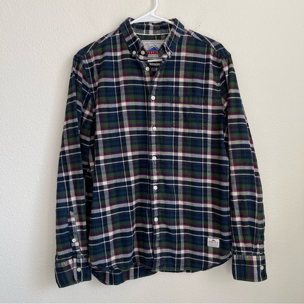 Penfield Button Down Long Sleeve Flannel Shirt